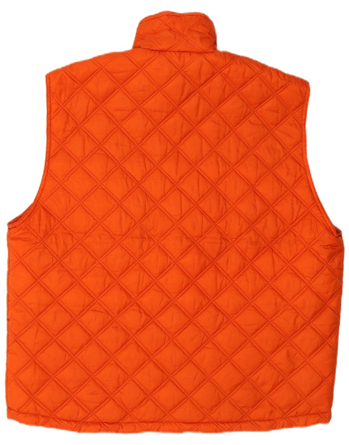 INVICTA Herre Quiltet Gilet UK 42 XL Orange Polyamid