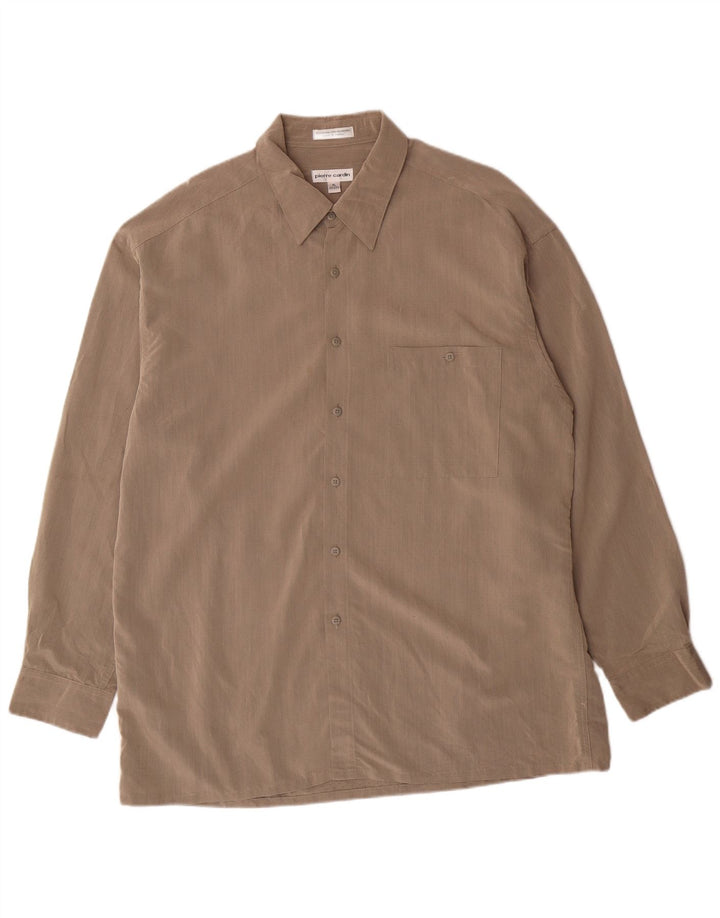 Pierre Cardin herreskjorte str. 17 17 1/2 XL Grå plettet Rayon