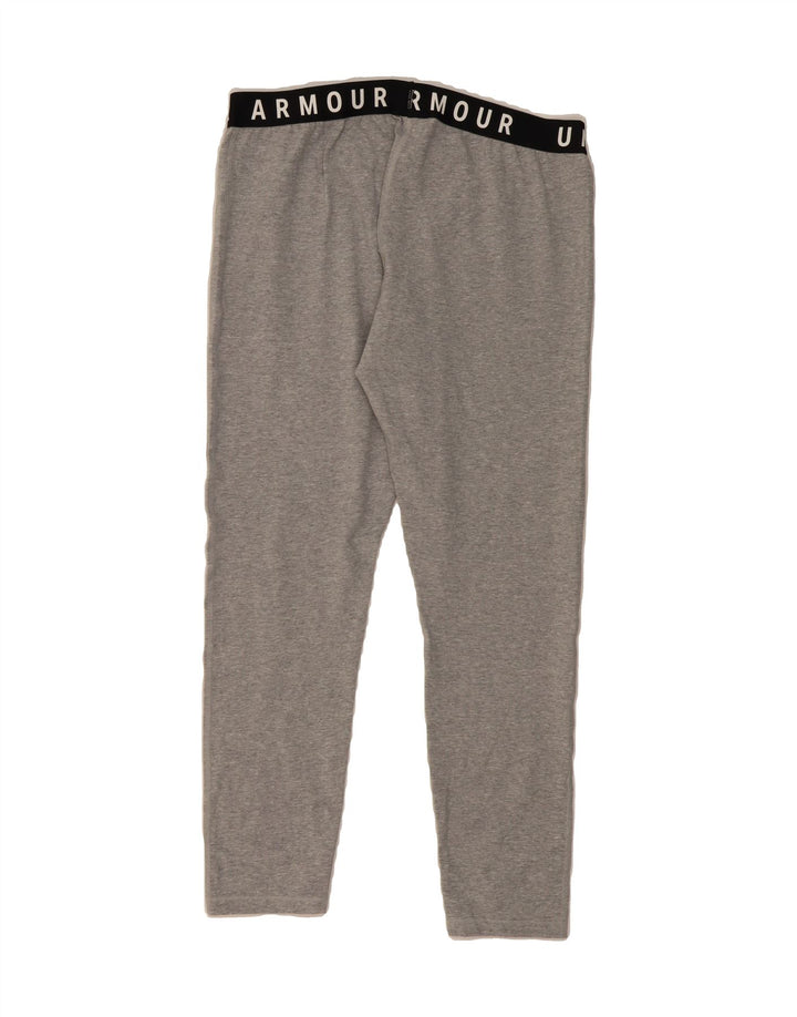 UNDER ARMOUR Womens Graphic Leggings UK 18 XL  Grey Cotton Vintage Under Armour and Second-Hand Under Armour from Messina Hembry 