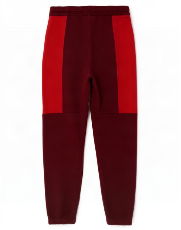 Nike Boys Tracksuit Trousers Joggers 12-13 Years Large Burgundy Colourblock