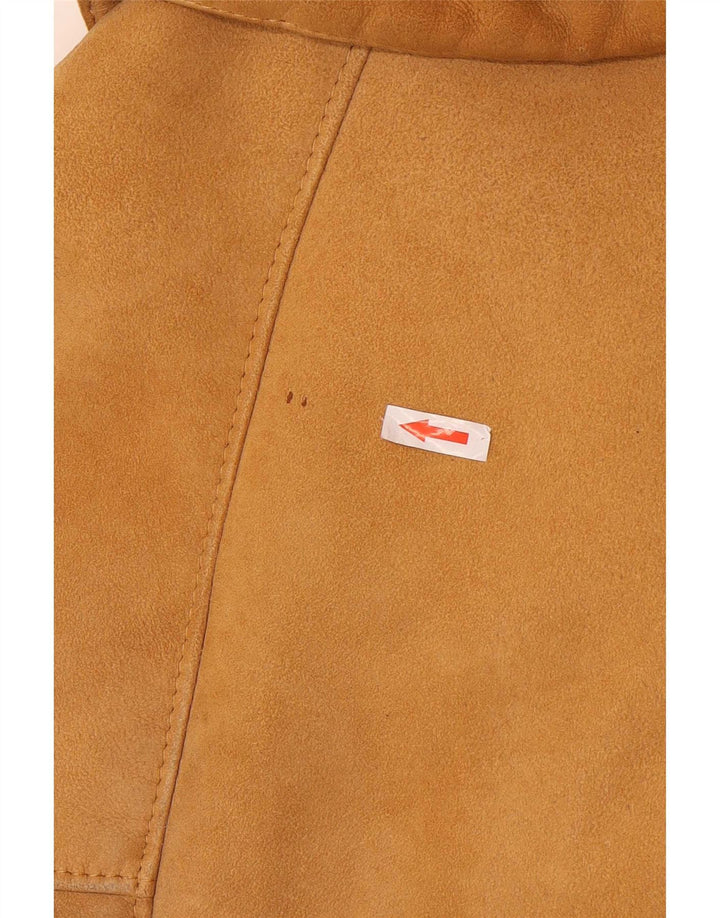 Conbipel Dame Oversized Shearling Jacket IT 42 Medium Brun