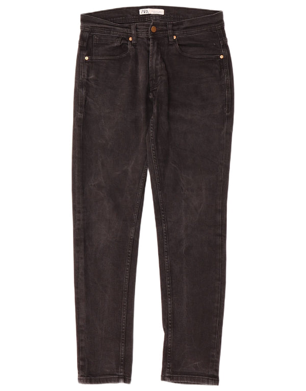 Zara Herre Slim Jeans EU 40 Medium W31 L30 Sort