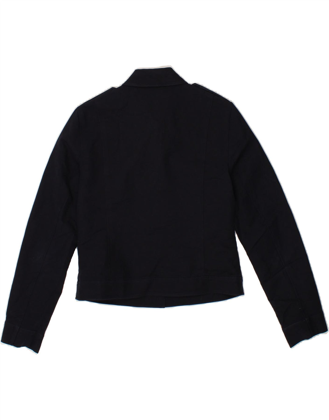 MICHAEL KORS Womens Military Jacket UK 12 Medium Navy Blue Cotton Vintage Michael Kors and Second-Hand Michael Kors from Messina Hembry 