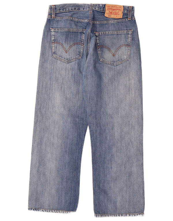 Levi's Herre 501 lige jeans W33 L27 blå bomuld
