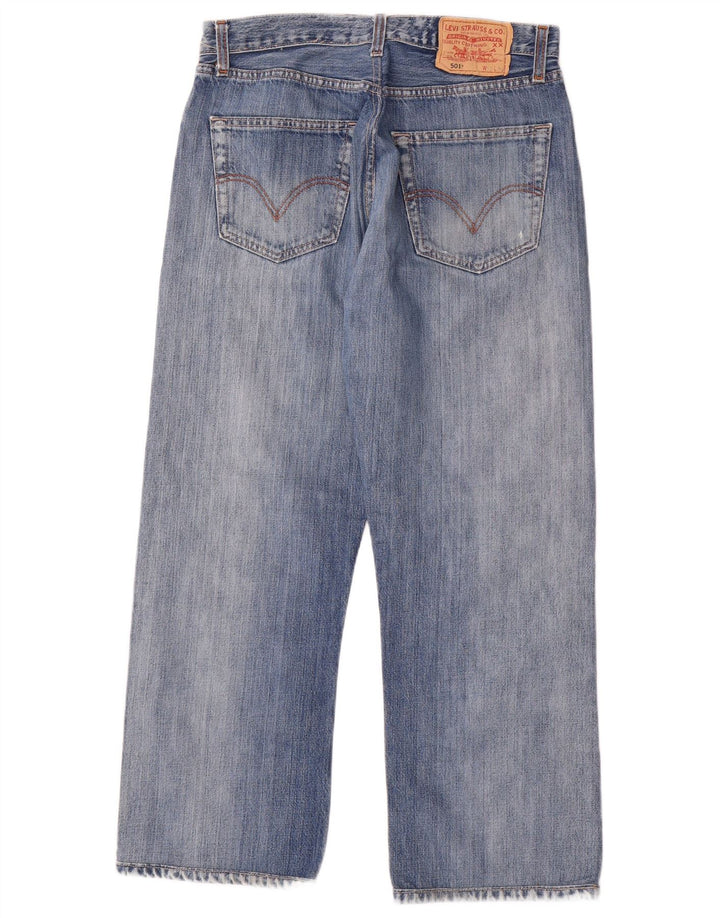 Levi's Herre 501 lige jeans W33 L27 blå bomuld