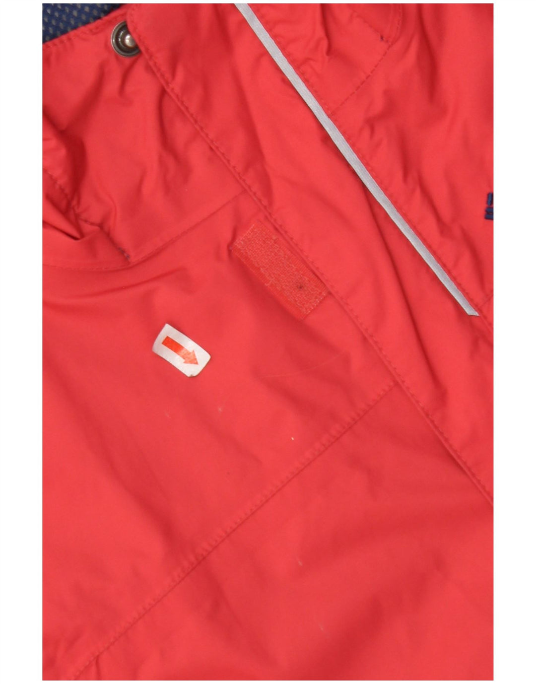 COLUMBIA Regnjakke med hætte til kvinder UK 12 Medium Rød Nylon