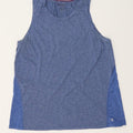 CHAMPION Womens Vest Top UK 14 Large Blue Colourblock Vintage Champion and Second-Hand Champion from Messina Hembry 