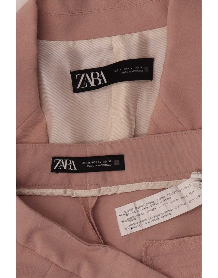 Zara Damedragt med 2 knapper, 2 dele UK 16 Large W32 L31 Pink Polyester