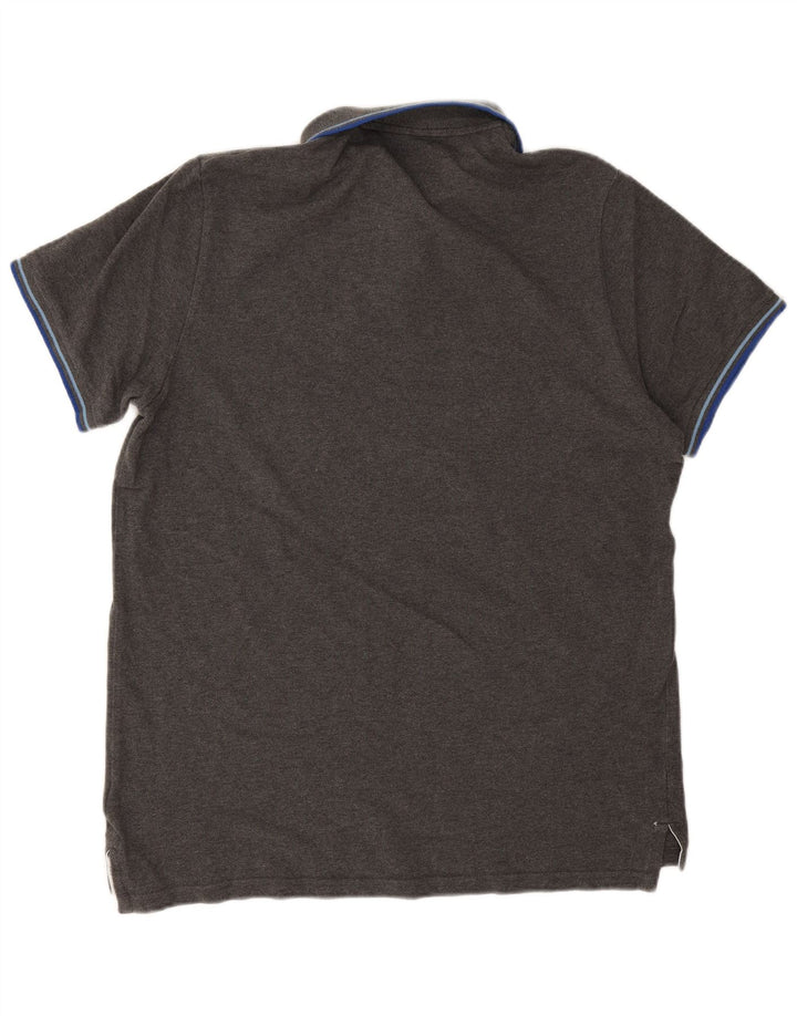 Superdry herre poloshirt 2XL grå bomuld