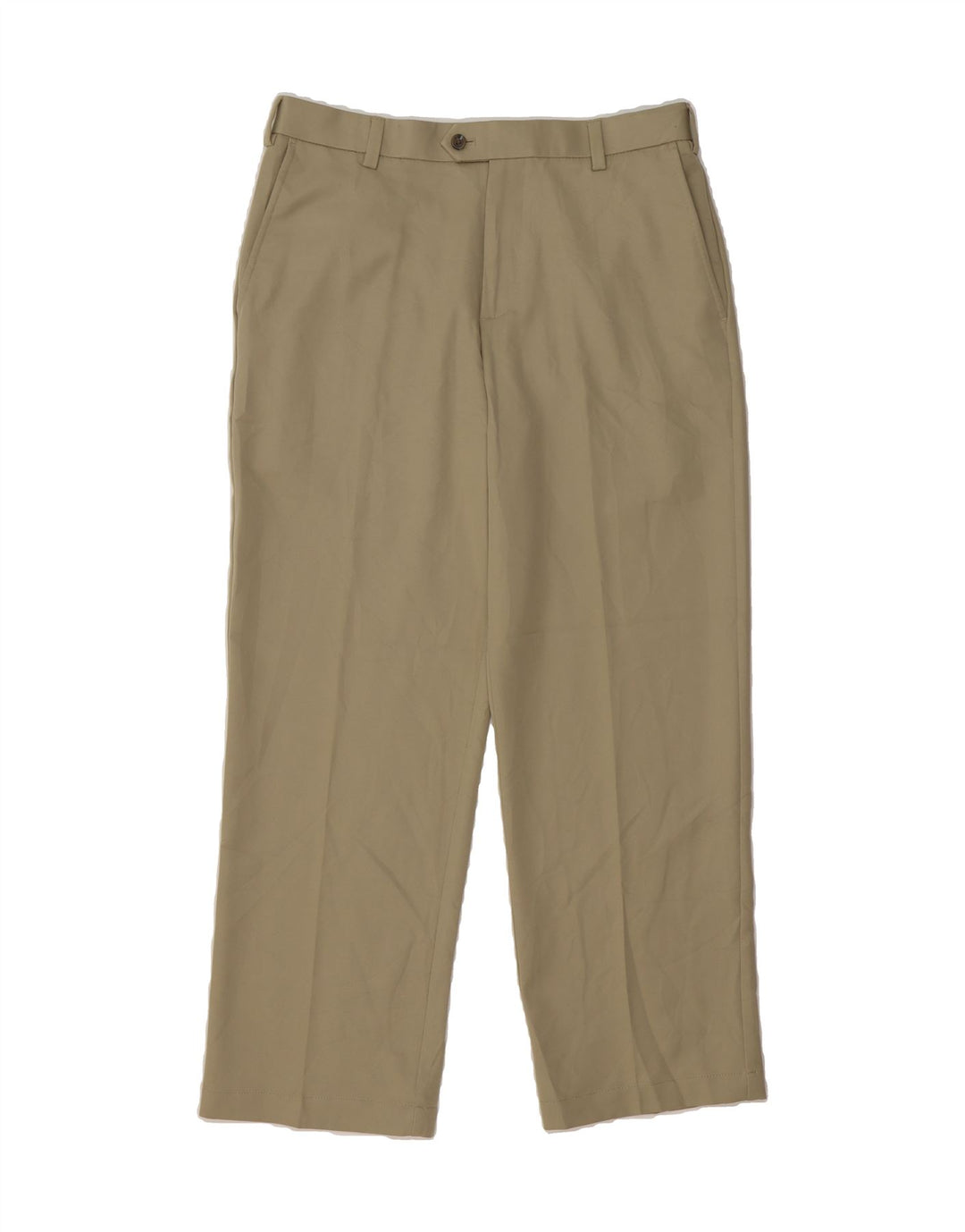 IZOD Mens Straight Suit Trousers W32 L30 Beige Polyester Vintage Izod and Second-Hand Izod from Messina Hembry 