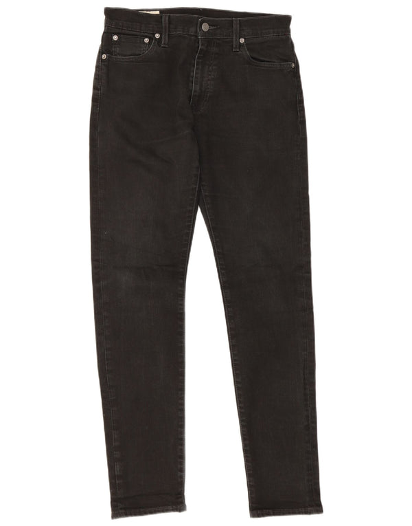 Levi's Slim Jeans til mænd W30 L29 sort bomuld