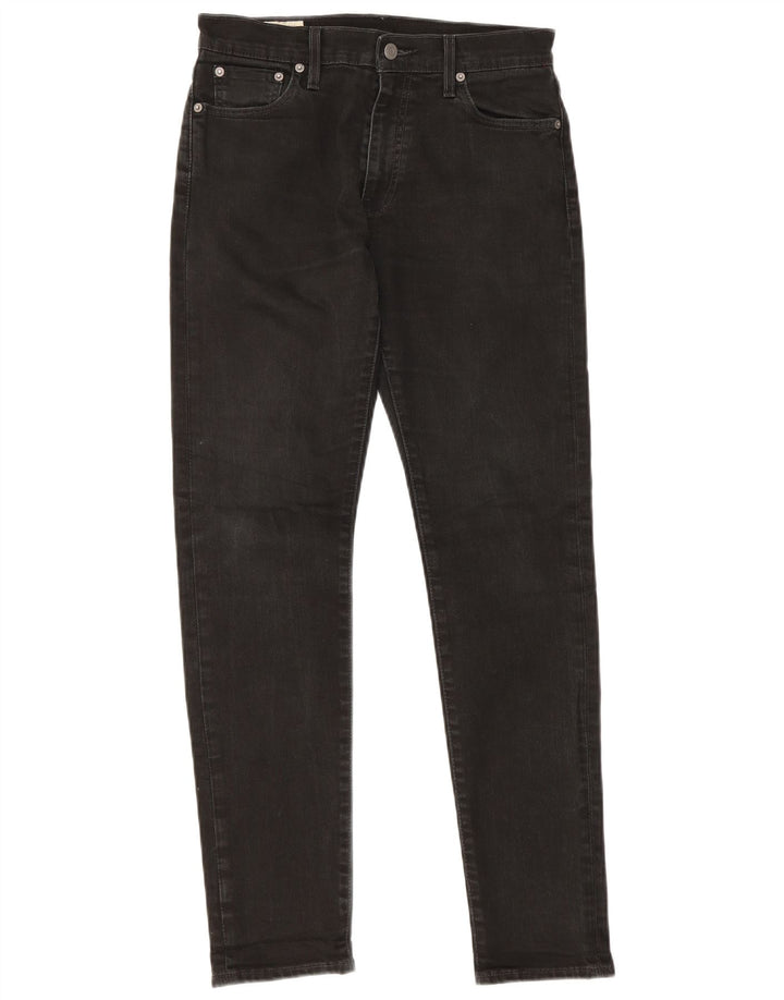 Levi's Slim Jeans til mænd W30 L29 sort bomuld