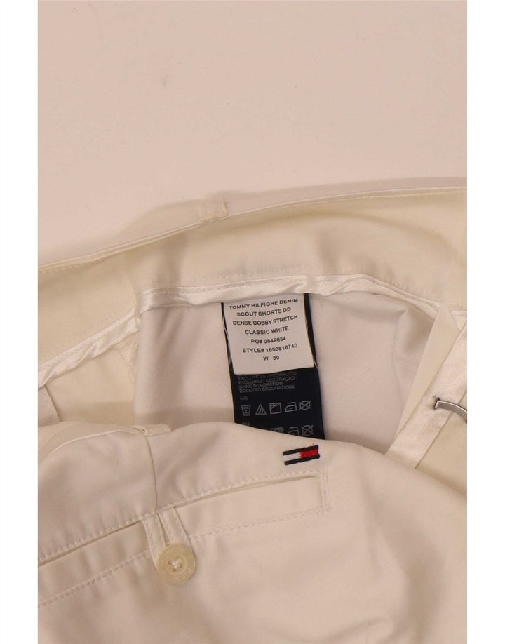 Tommy Hilfiger Chino Shorts til kvinder W30 Medium White Bomuld