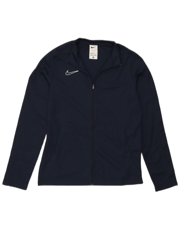 Nike Girls Dri Fit Træningsdragt Topjakke 12-13 år Large Navy Blue Sports