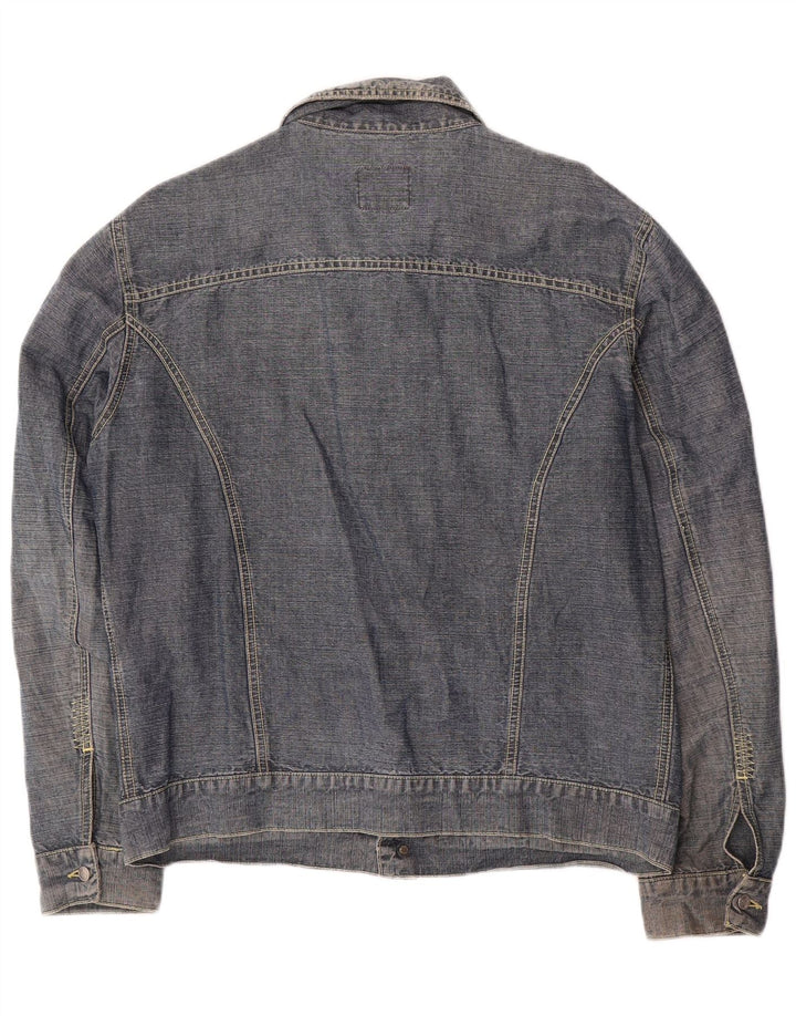 North Sails Herre Denim Jacket UK 40 Large Navy Blue Cotton