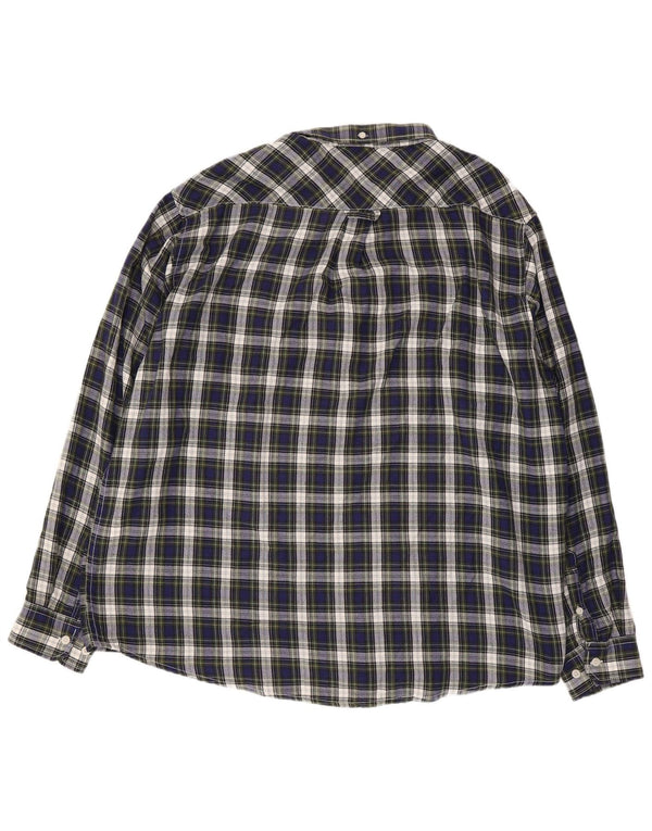 James Pringle herre flannel skjorte 2XL marineblå ternet polyester