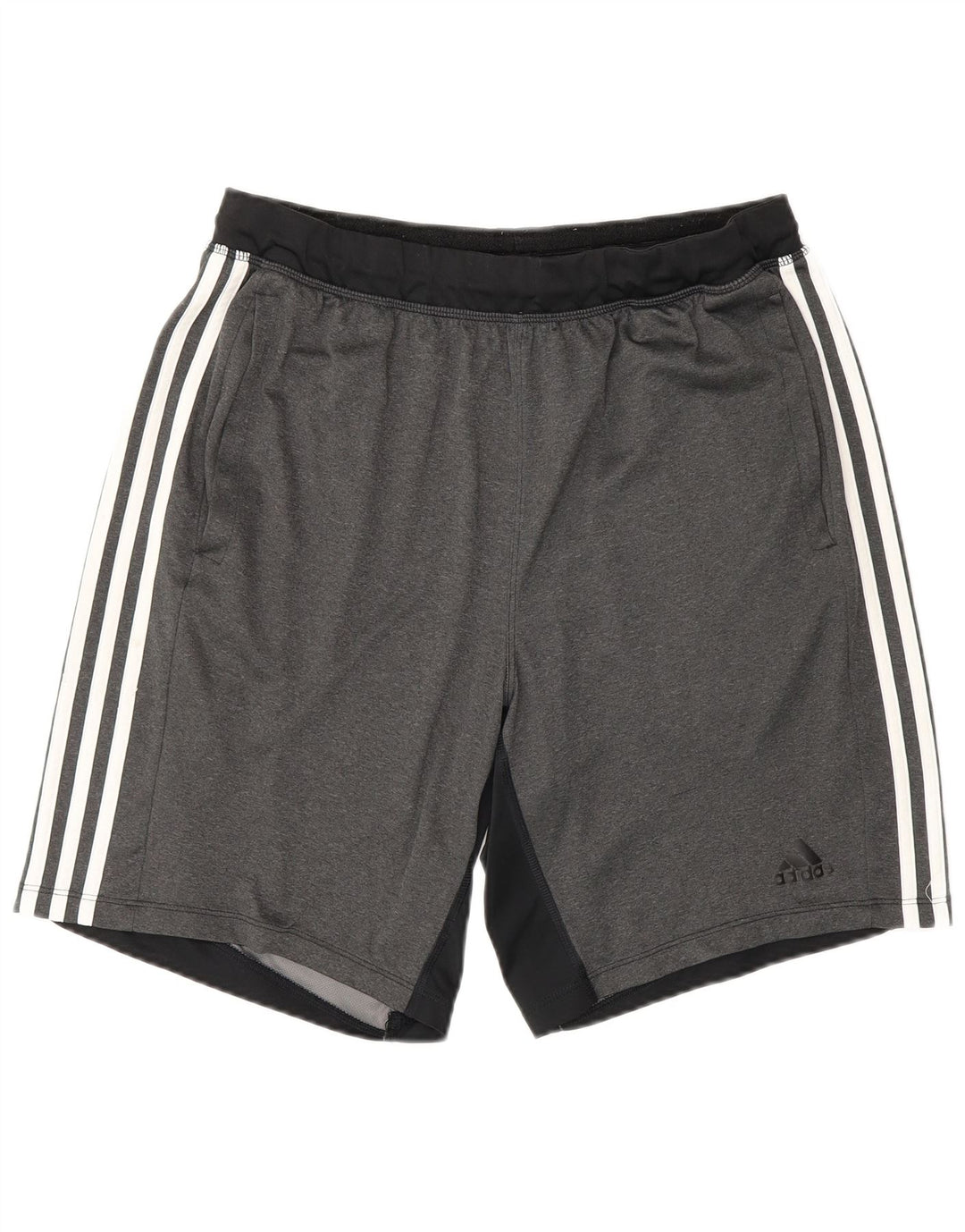Adidas Herre Climalite Sportshorts Large Grå Colourblock Polyester
