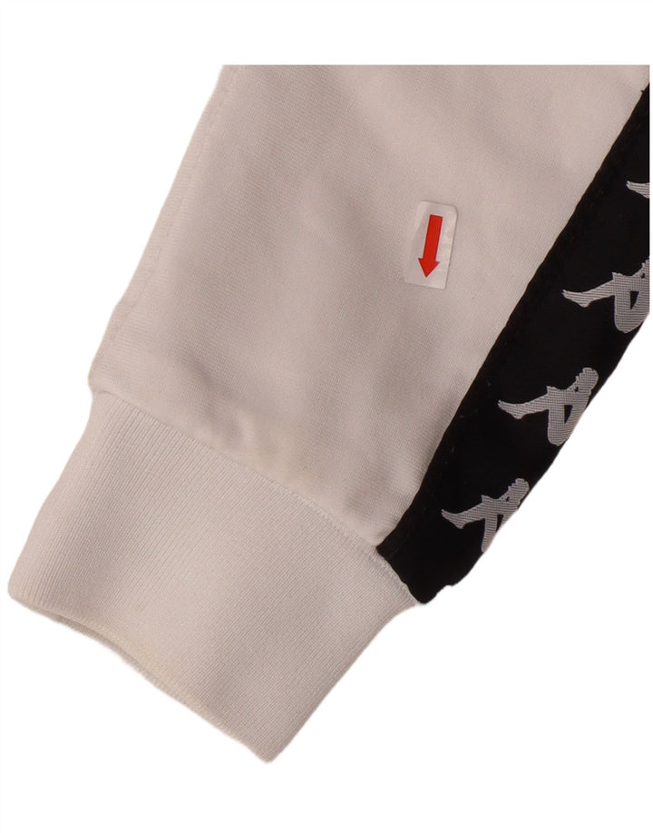 KAPPA piger grafisk træningsdragt topjakke 11-12 år Lille hvid