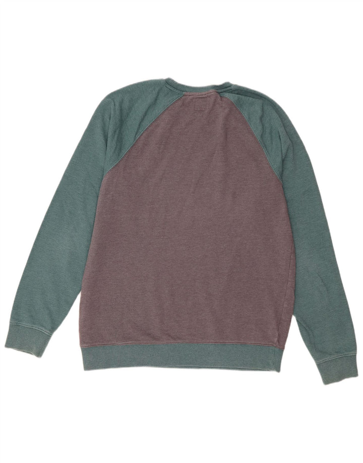 Vans Herre Sweatshirt Jumper Large Blue Colourblock Bomuld