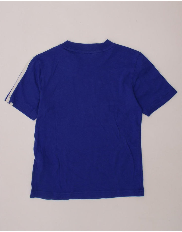 ADIDAS Boys T-Shirt Top 6-7 Years Blue Cotton