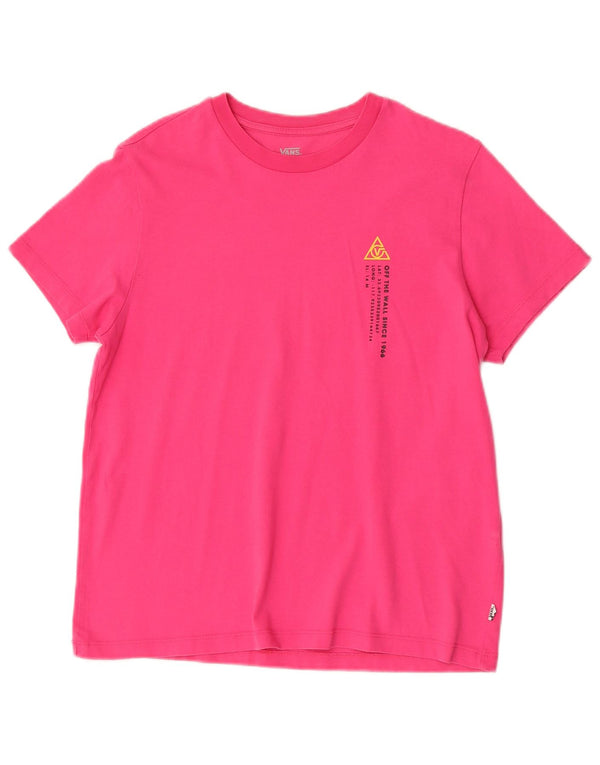Vans Grafisk T-Shirt Top UK 14 Medium Pink