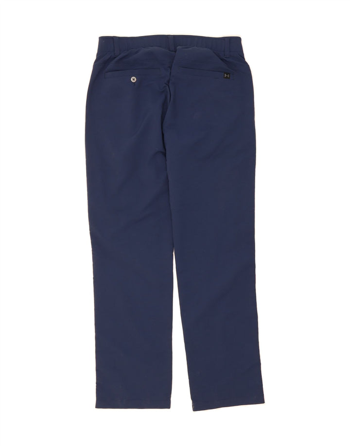 UNDER ARMOUR Mens Straight Chino Trousers W32 L30 Navy Blue Vintage Under Armour and Second-Hand Under Armour from Messina Hembry 