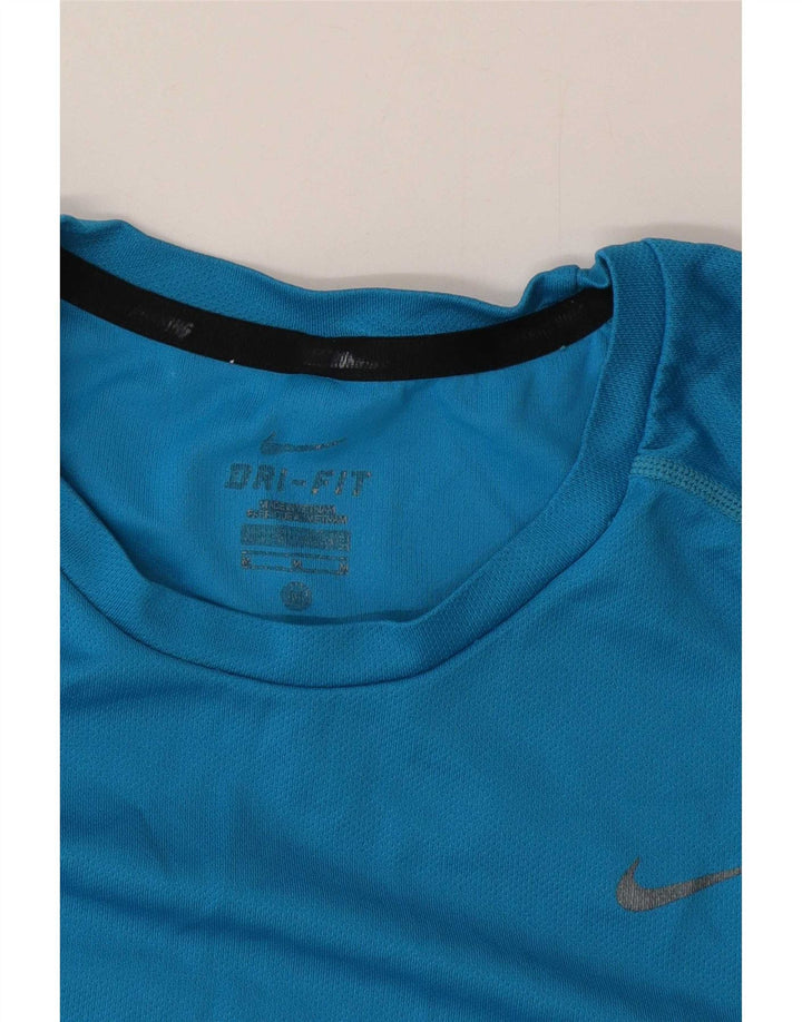 Nike herre Dri Fit T-shirt top mellemblå