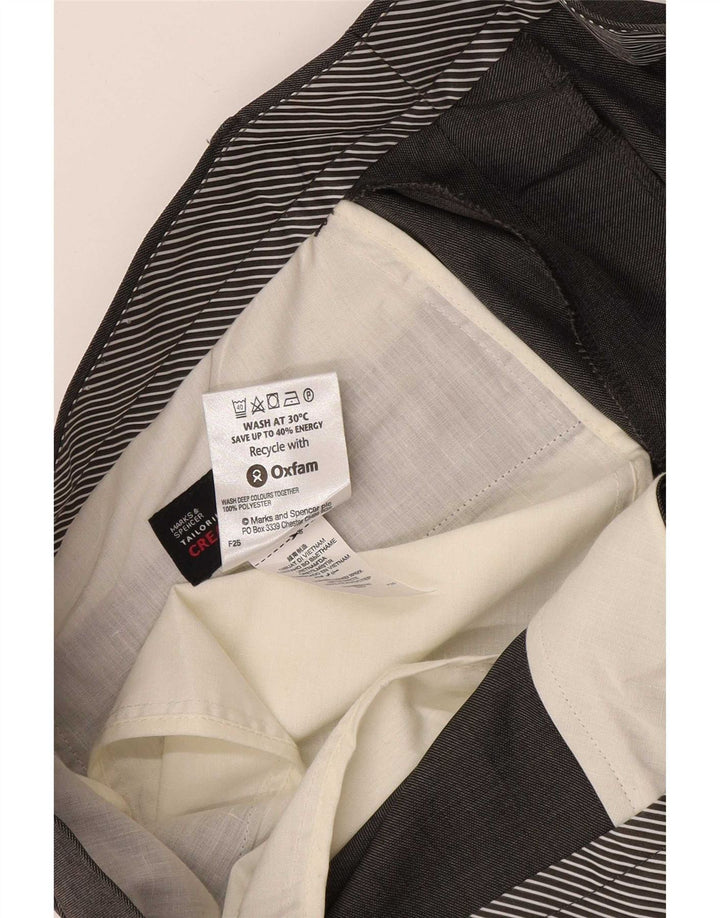 Marks & Spencer Straight Suit Bukser til mænd W38 L31 Grå polyester