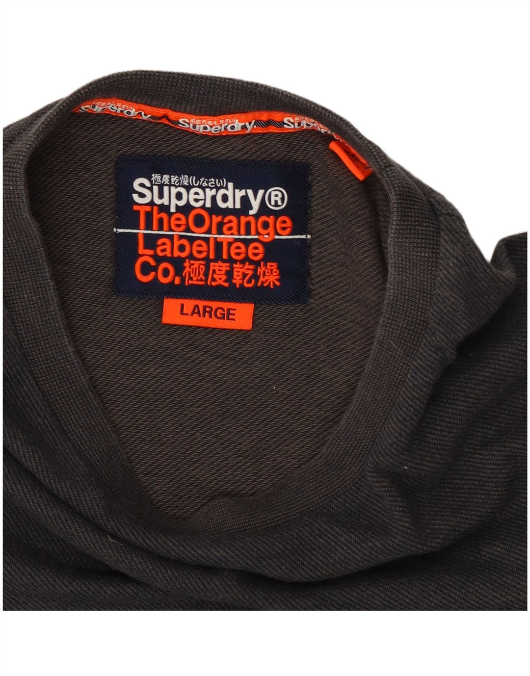 Superdry Herre Top Langærmet Stor Grå Bomuld