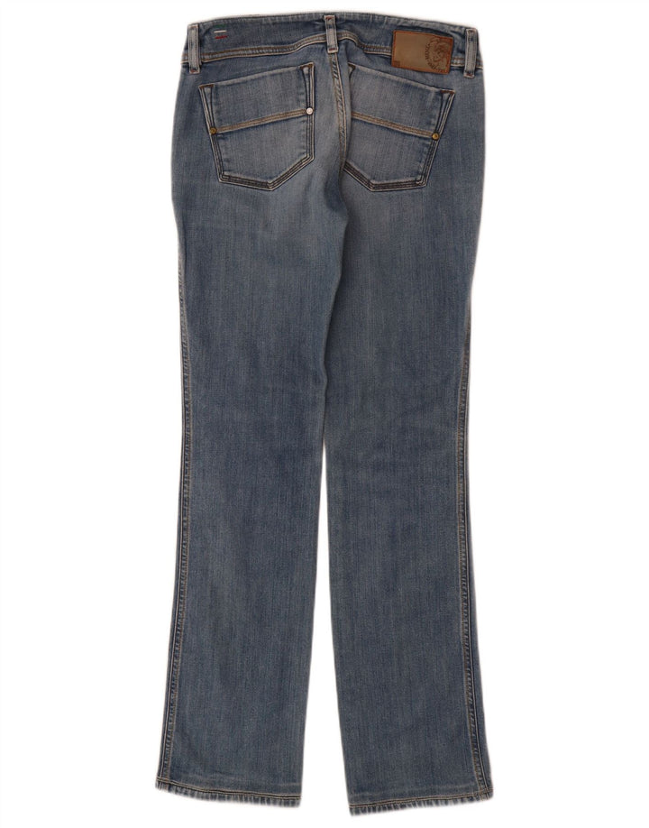 Diesel Dame Reckfly Straight Jeans W27 L32 Blå Bomuld