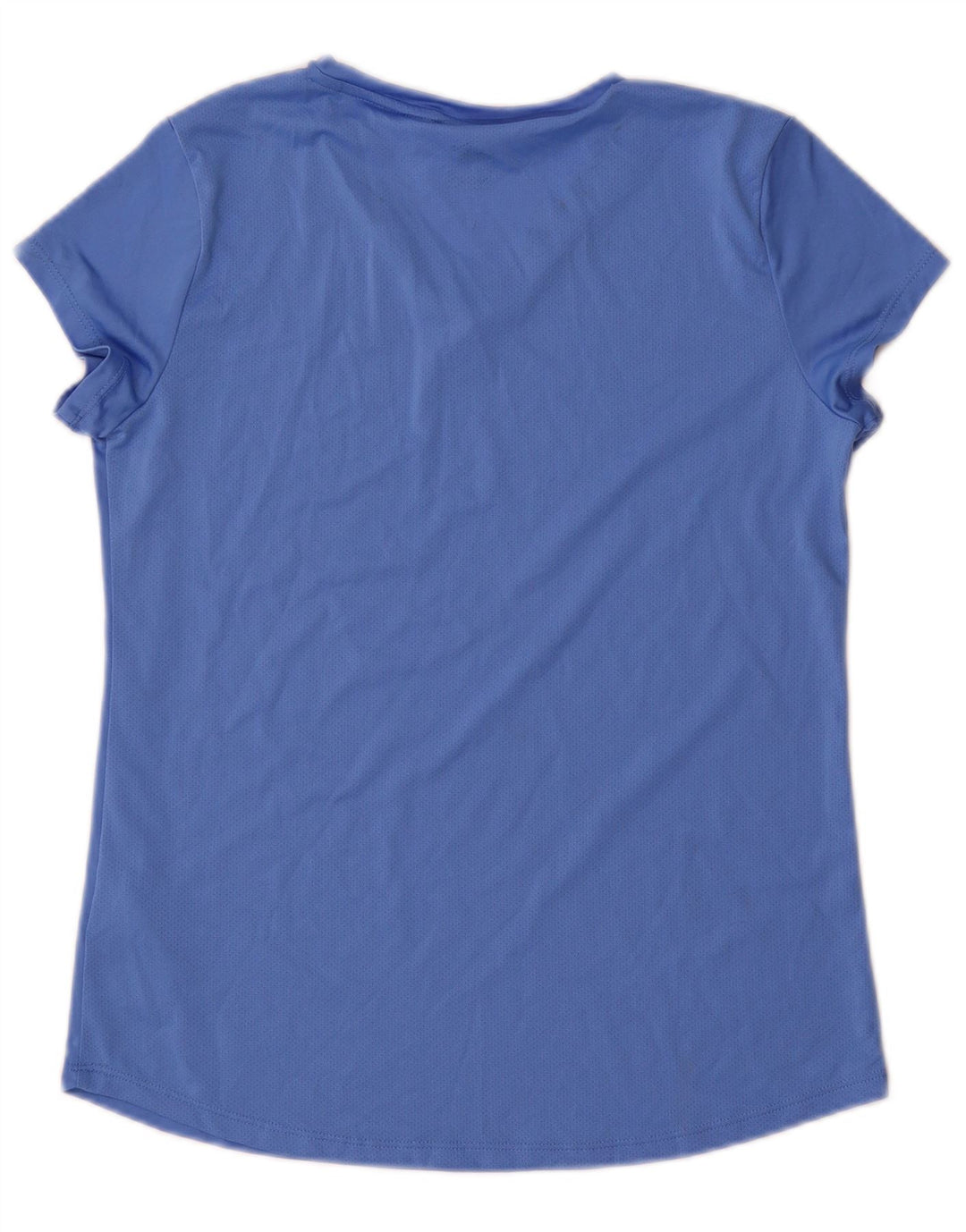 Puma T-Shirt Top UK 12 Medium Blue Polyester