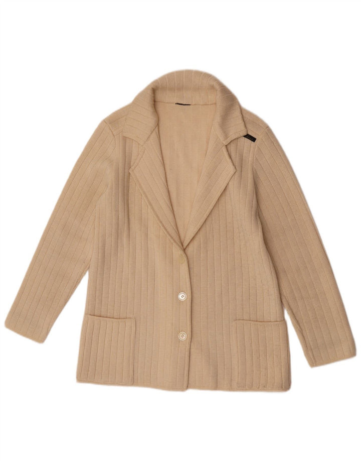 Leeds Dame Cardigan Sweater UK 10 Small Beige