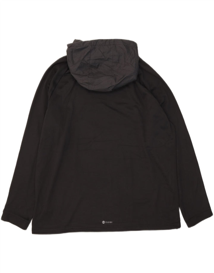 Adidas Herre Aeroready Hoodie Jumper 2XL Sort Polyester