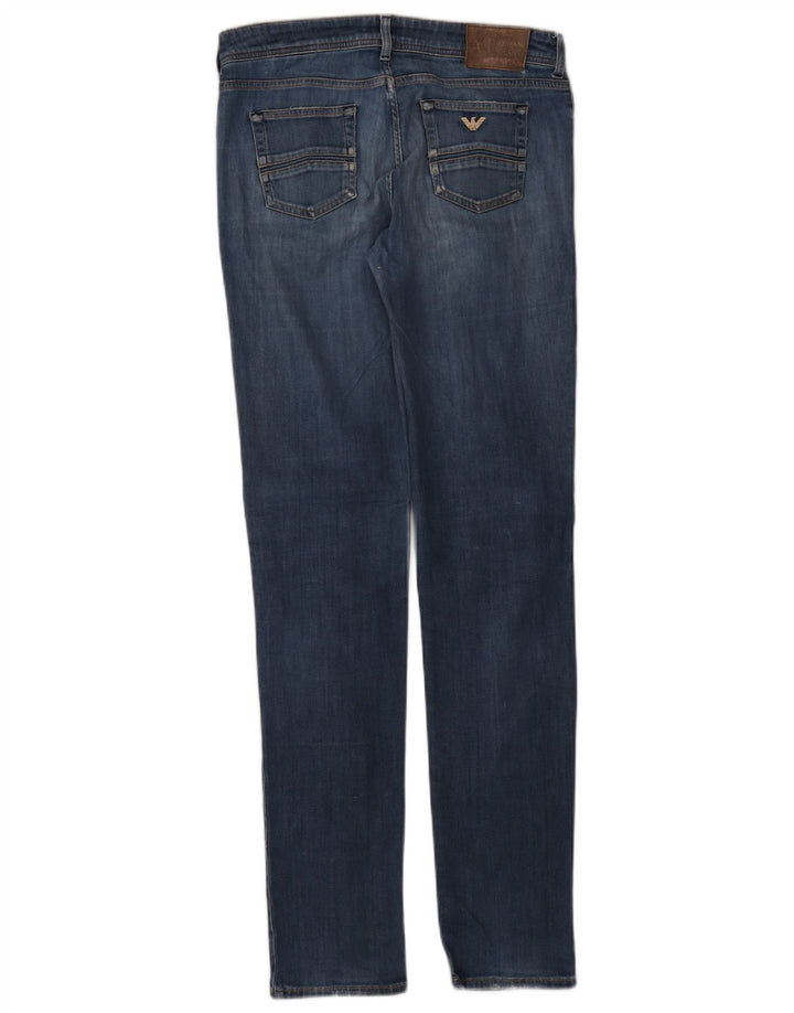 ARMANI Dame Slim Jeans W31 L34 Blå Bomuld