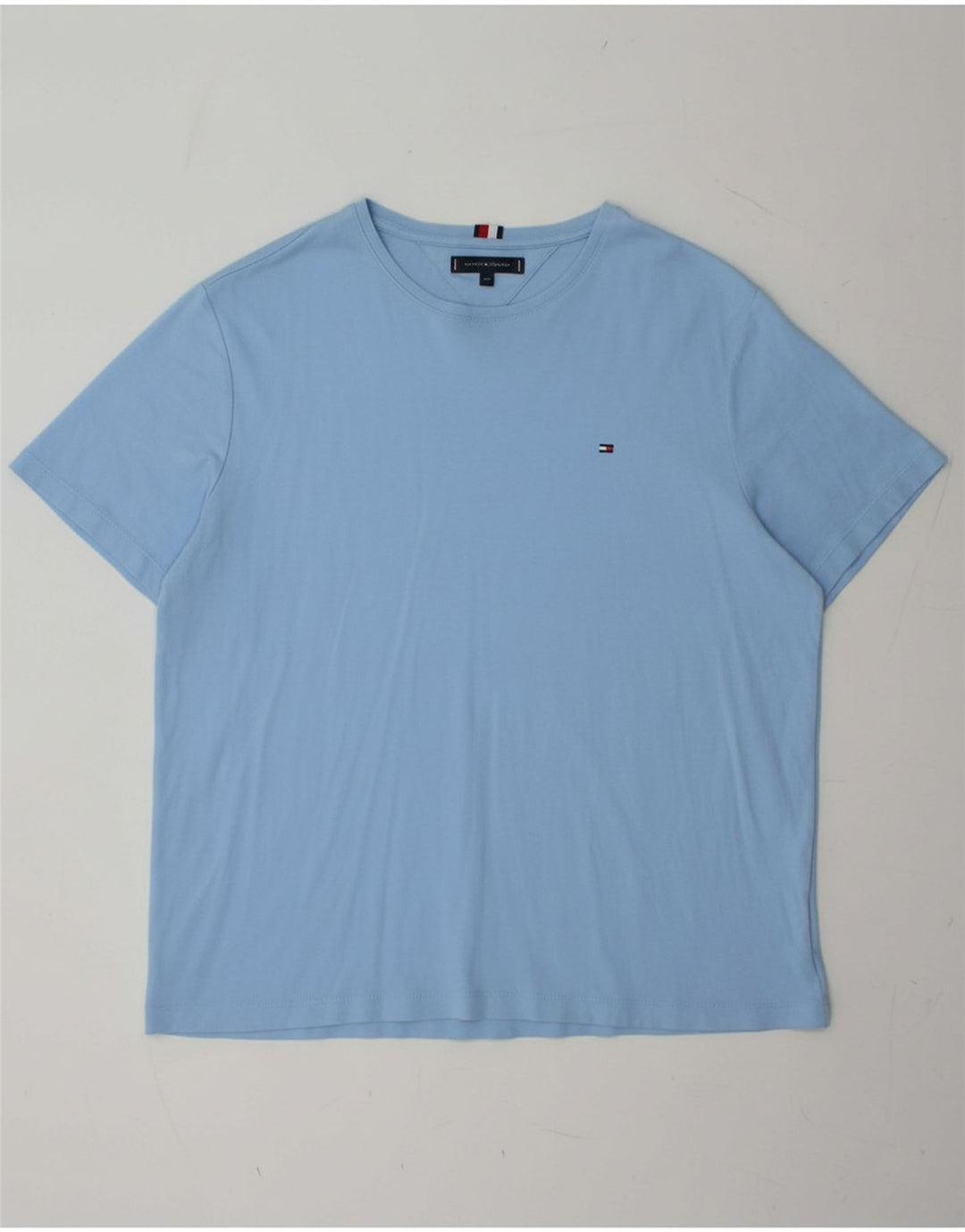 TOMMY HILFIGER Mens T-Shirt Top 2XL Blue Cotton