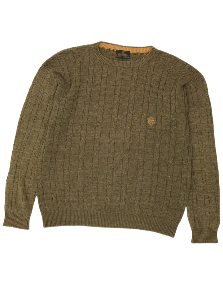 MC Gregor Herre Jumper Sweater med rund hals Medium Khaki