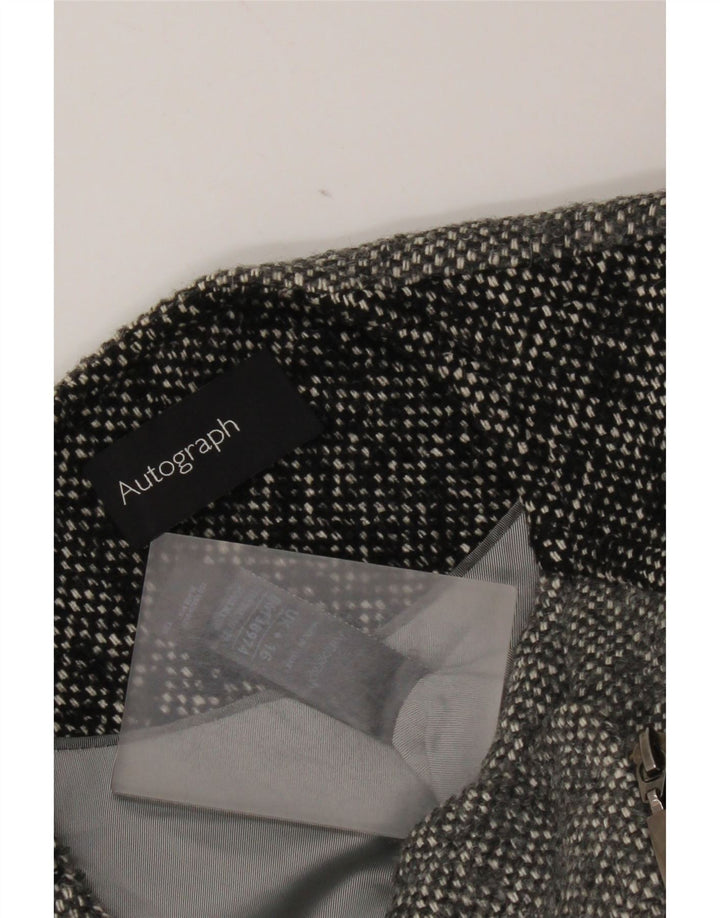 Marks & Spencer Dame Autograph Blazer Jacket UK 16 Large Grey Flecked