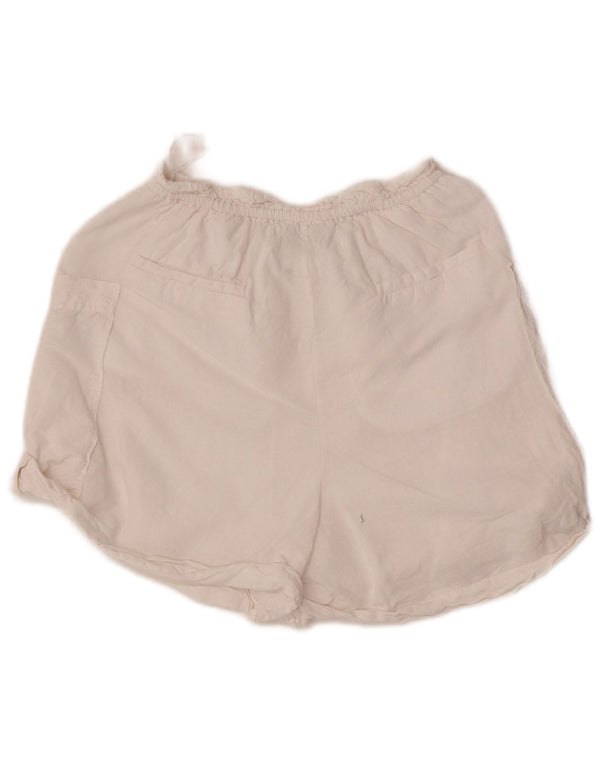 Zara Casual Shorts til kvinder XS W24 Hvid hør