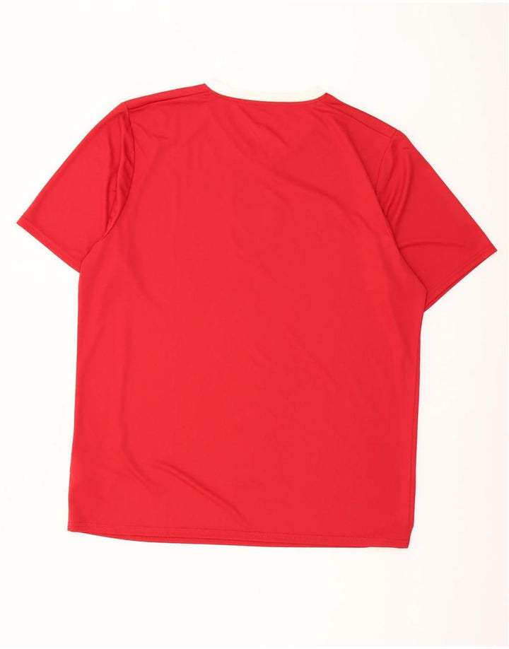 Puma Herre Tjekkiet Grafisk T-Shirt Top XL Rød Polyester