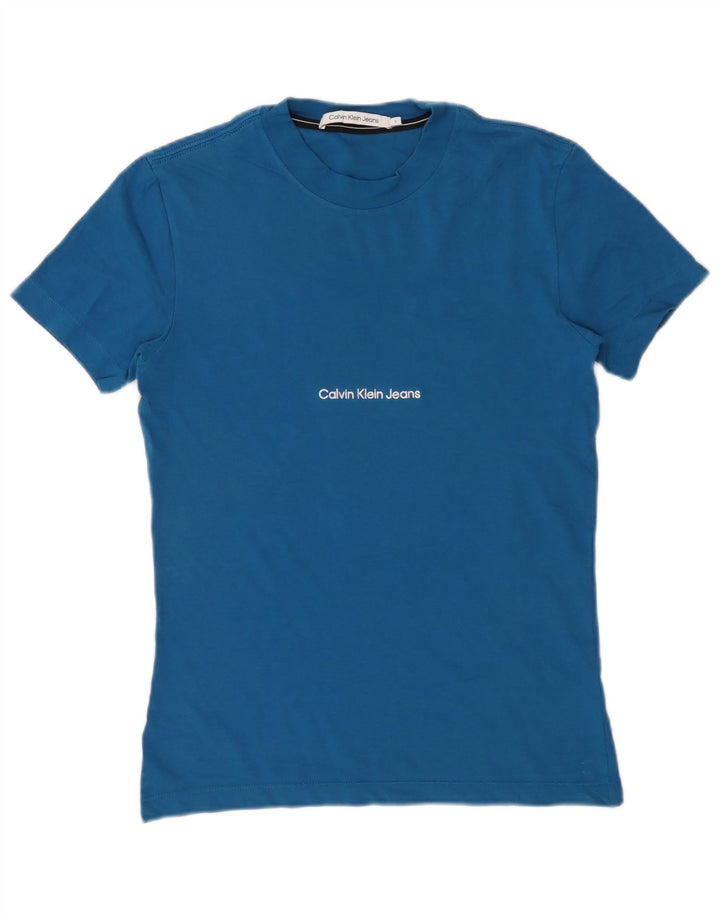 Calvin Klein Jeans Herre grafisk T-shirt Top Lille Blå