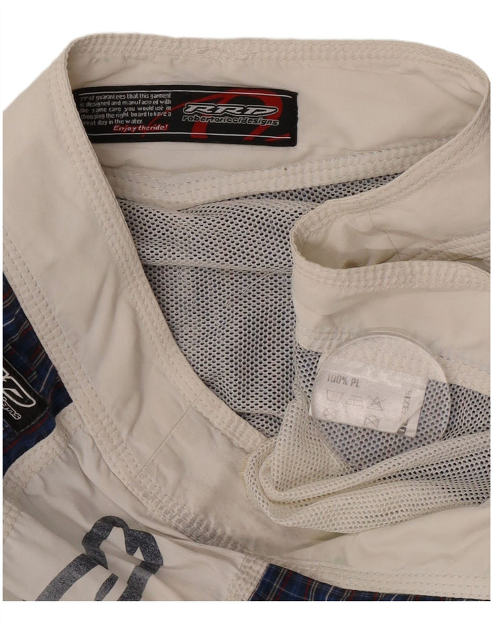 RRD Grafiske svømmeshorts til mænd Medium Marineblå Colourblock Polyester