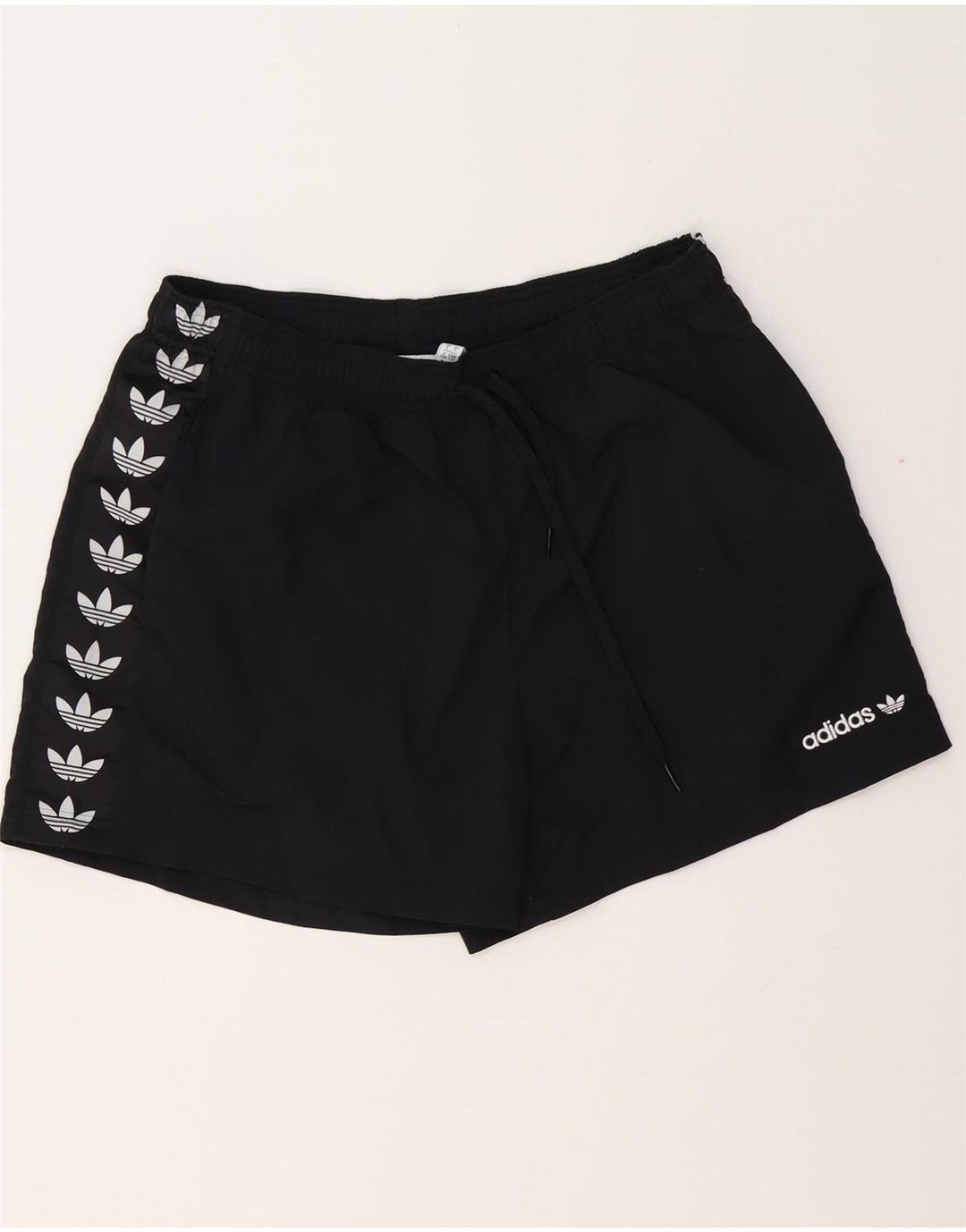 ADIDAS grafiske sportsshorts til mænd, store sorte polyester