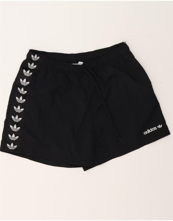 ADIDAS grafiske sportsshorts til mænd, store sorte polyester