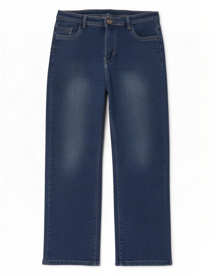 Zara Straight Jeans til kvinder W32 L25 Blå