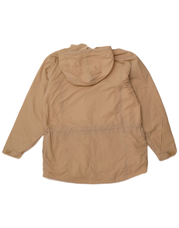 EDDIE BAUER Herre Hættevindjakke UK 38 Medium Beige Nylon
