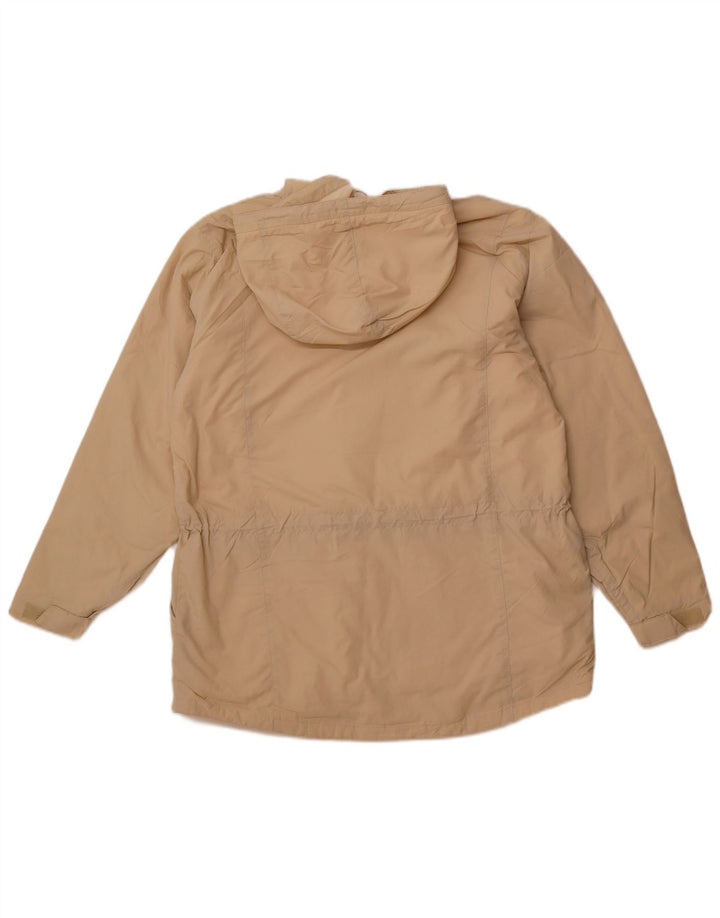 EDDIE BAUER Herre Hættevindjakke UK 38 Medium Beige Nylon