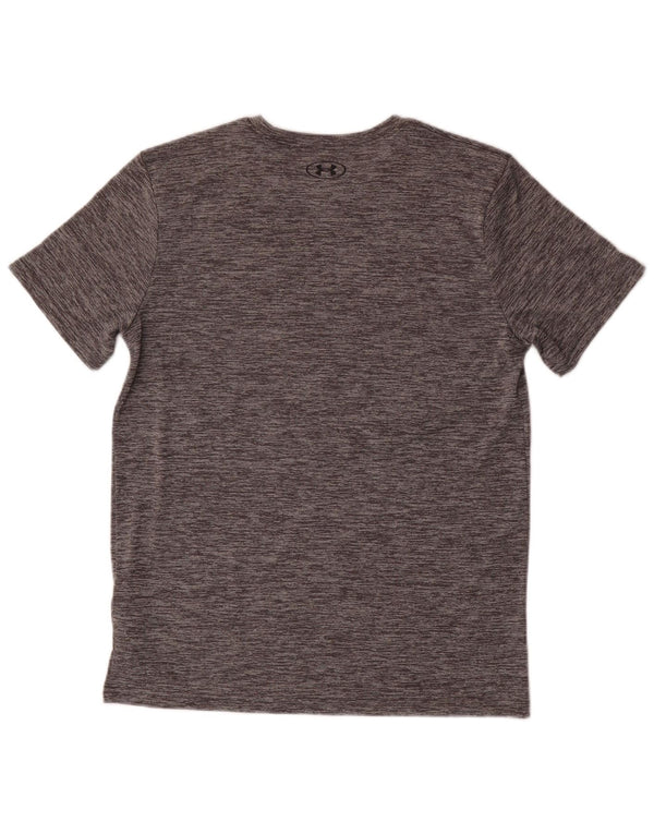 Under Armour Boys Heat Gear Grafisk T-Shirt Top 13-14 år XL Grå Flecked