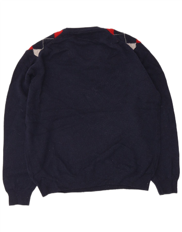 Marks & Spencer Herre Blue Harbor V-hals sweater Large Navy Blue