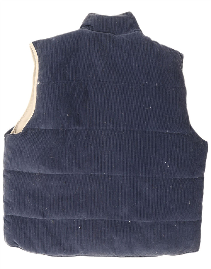 Dockers Herre Vendbar Polstret Gilet UK 44 2XL Beige Polyester
