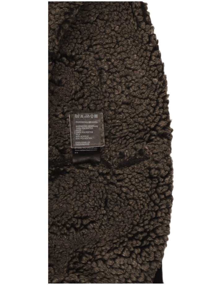 Marks & Spencer Sherpa-jakke til kvinder UK 18 XL Sort Polyester